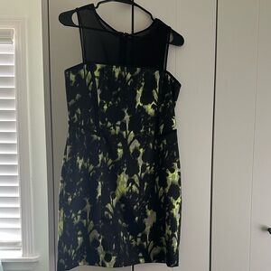 Size Medium Eric + Lani Sheer Neckline Dress